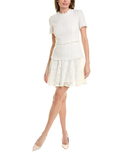 Shop Maison Tara Boucle Midi Dress In White