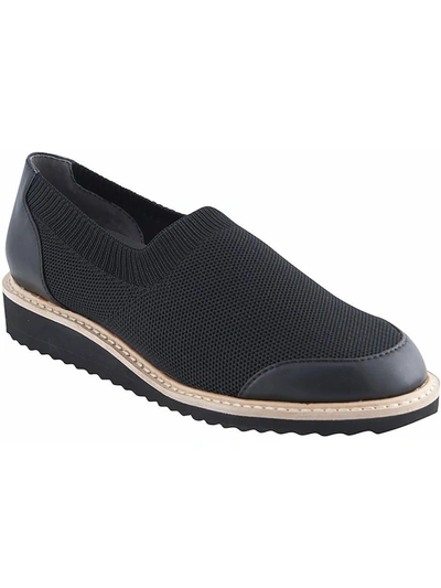 Shop David Tate Social Womens Leather Lifestyle Casual And Fashion Sneakers In Black