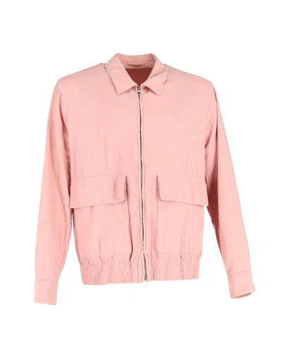 Shop Mr P Mr. P Blouson Jacket In Pink Cotton