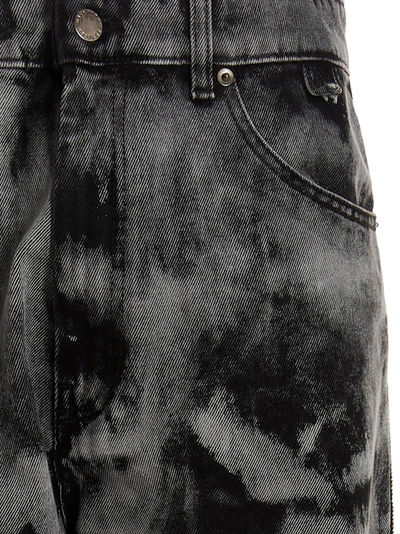 Darkpark Bleached-effect High-waisted Jeans