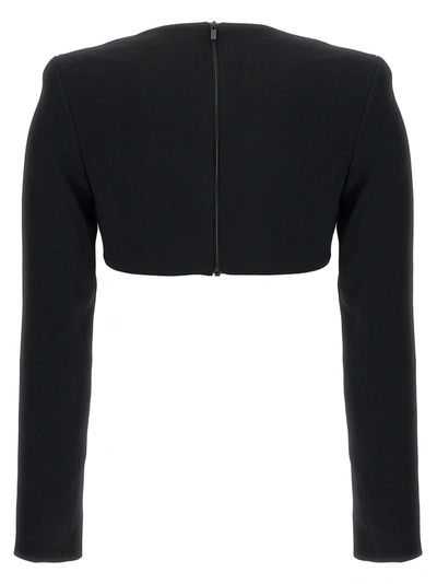 David Koma Top '3d Crystal Chain And Square Neck'