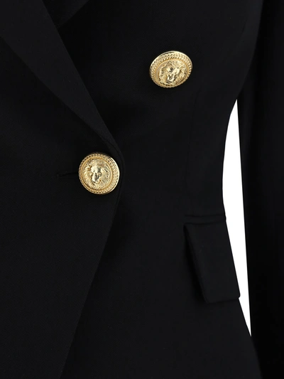 Shop Balmain 6 Btn Wool Jacket