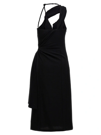 Shop Jacquemus Abanada Dresses Black