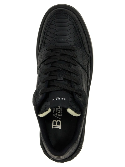Shop Balmain B-court Sneakers Black