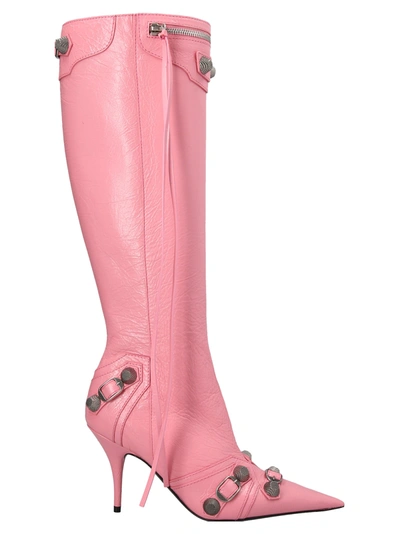 Shop Balenciaga Cagle Boots, Ankle Boots Pink