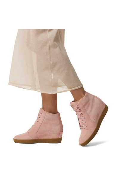 Shop Sorel Out N About Wedge Ii Shoe In Faux Pink/ Gum 2