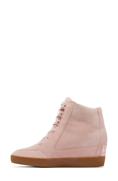 Shop Sorel Out N About Wedge Ii Shoe In Faux Pink/ Gum 2