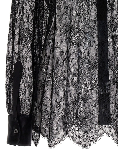 Shop Dolce & Gabbana Chantilly Lace Shirt Shirt, Blouse Black
