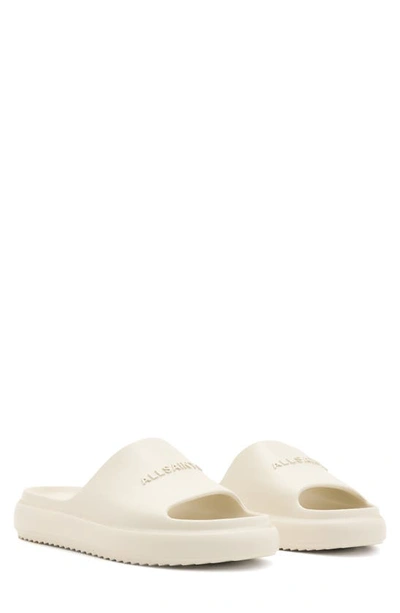 Shop Allsaints Dune Slide Sandal In Chalk White