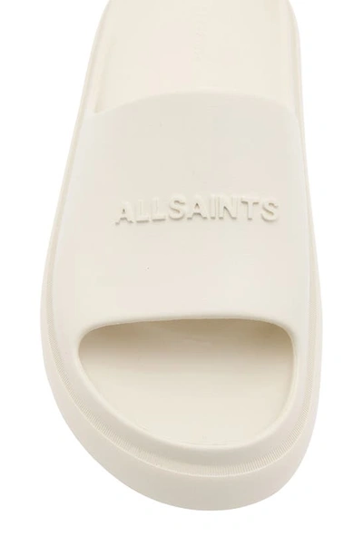 Shop Allsaints Dune Slide Sandal In Chalk White