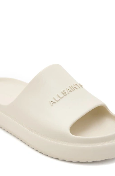 Shop Allsaints Dune Slide Sandal In Chalk White