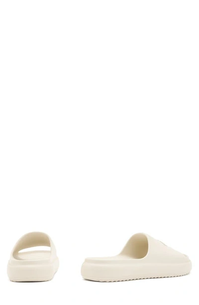 Allsaints Dune Slip On Logo Sliders In Chalk White