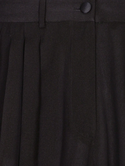 Shop Dolce & Gabbana Chiffon Trouser With Removable Shorts