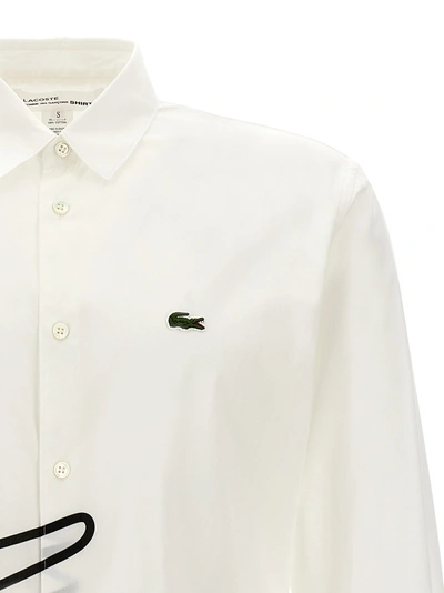 Shop Comme Des Garçons Shirt X Lacoste Shirt Shirt, Blouse White/black