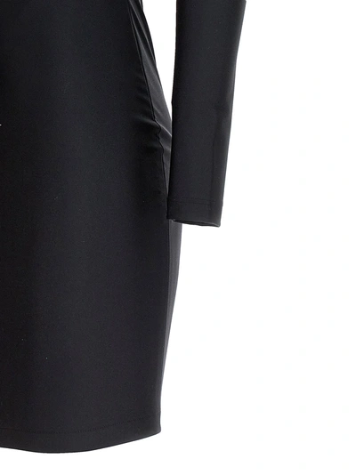 Shop Balenciaga Cut-out One Shoulder Dress Dresses Black