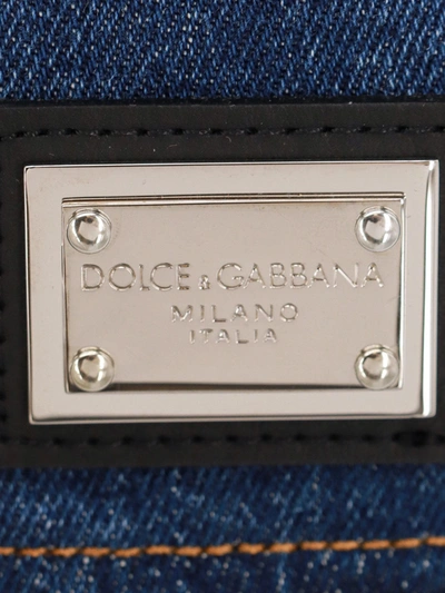 Shop Dolce & Gabbana Denim Bustier Top
