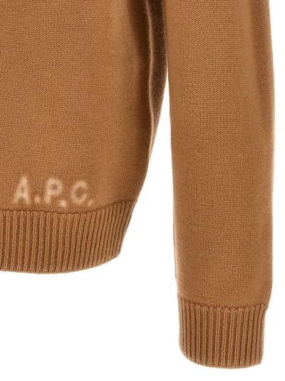 Shop Apc Edward Sweater, Cardigans Beige