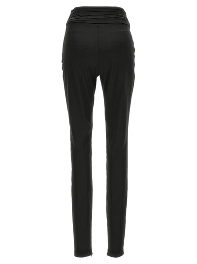 Area Black High Wasted Star Stud Leggings