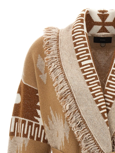 Shop Alanui Icon Sweater, Cardigans Beige