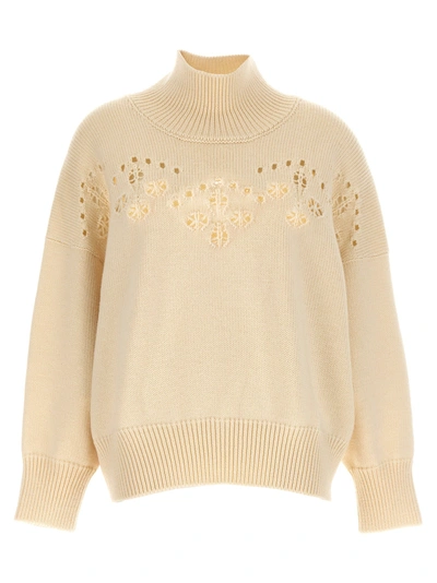 Shop Chloé Intarsia Sweater Sweater, Cardigans White