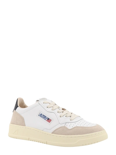 Shop Autry Leather And Suede Sneakers