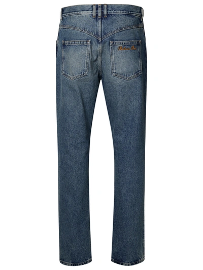 Shop Balmain Man  Blue Cotton Jeans