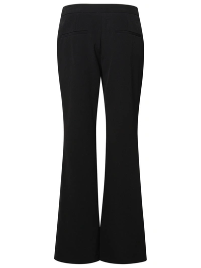 Shop Balmain Woman Black Viscose Trousers
