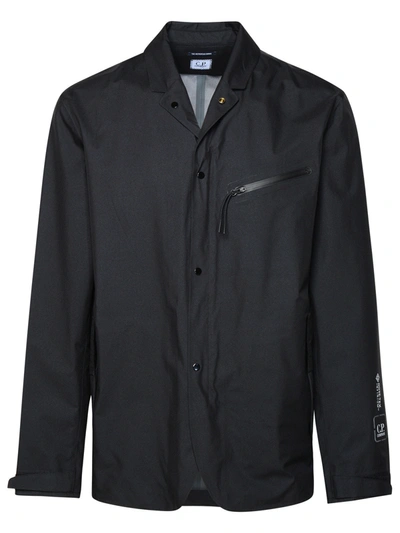 Shop C.p. Company 'goretex' Black Nylon Blazer Man