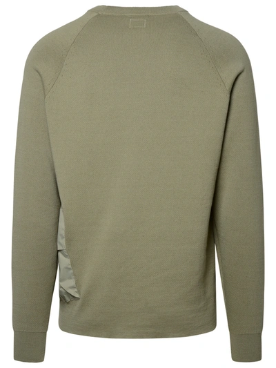 Shop C.p. Company Green Cotton Blend Sweater Man