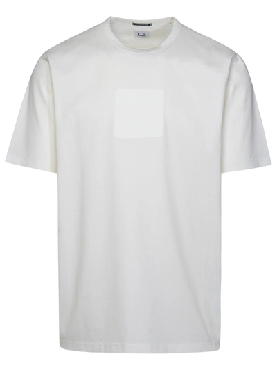 Shop C.p. Company Man  White Cotton T-shirt