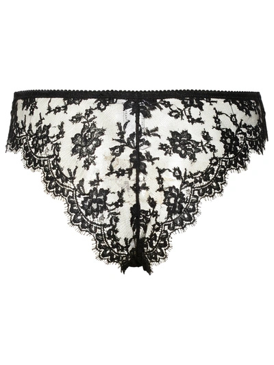 Shop Dolce & Gabbana Woman  Black Cotton Blend Briefs