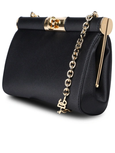Shop Dolce & Gabbana Black Silk Blend Bag Woman