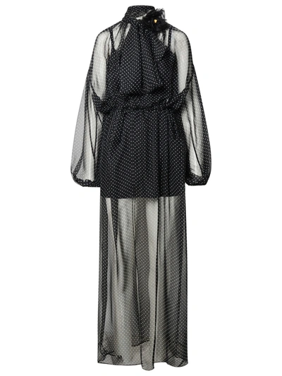 Shop Dolce & Gabbana Woman  Black Silk Dress