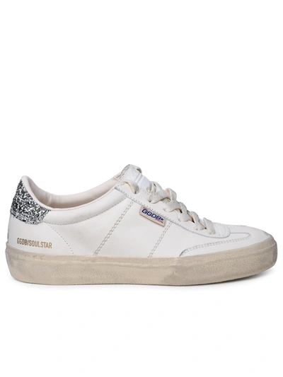 Shop Golden Goose Woman  'soul Star' White Leather Sneakers