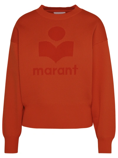 Shop Isabel Marant Étoile Isabel Marant Etoile Orange Cotton Blend 'ailys' Sweater Woman