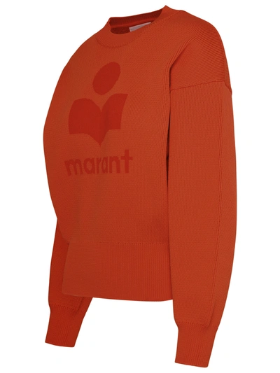 Shop Isabel Marant Étoile Isabel Marant Etoile Orange Cotton Blend 'ailys' Sweater Woman