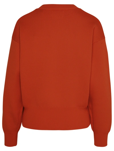 Shop Isabel Marant Étoile Isabel Marant Etoile Orange Cotton Blend 'ailys' Sweater Woman