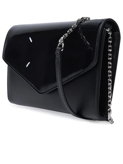 Shop Maison Margiela Black Leather Crossbody Bag Woman