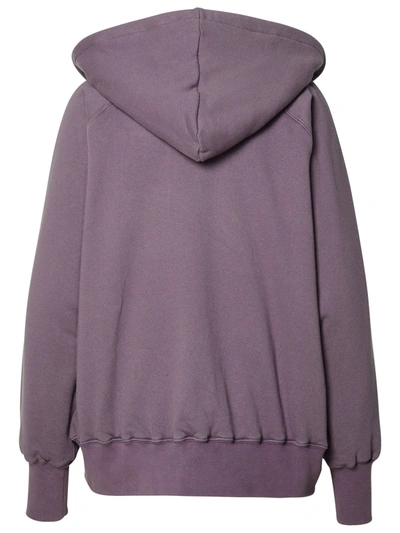 Shop Maison Margiela Purple Cotton Sweatshirt Woman
