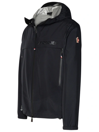 Shop Moncler Grenoble 'shipton' Black Polyester Jacket Man