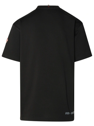 Shop Moncler Grenoble Man  Grenoble Black Cotton T-shirt