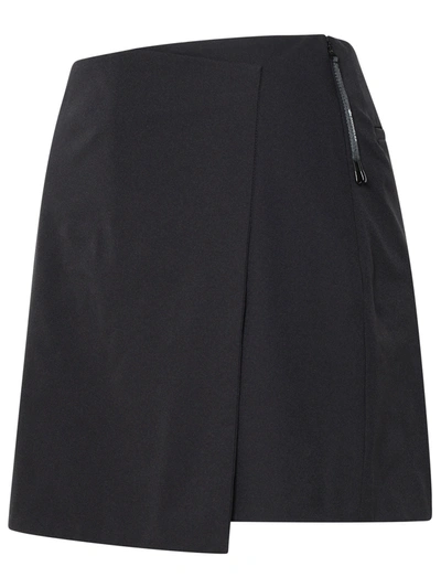 Shop Moncler Black Polyester Blend Shorts Woman