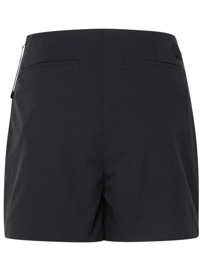 Shop Moncler Black Polyester Blend Shorts Woman