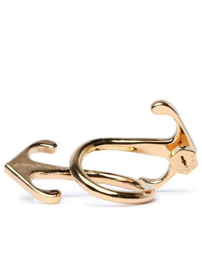 Shop Off-white Woman  'mono Arrow' Gold Brass Earrings