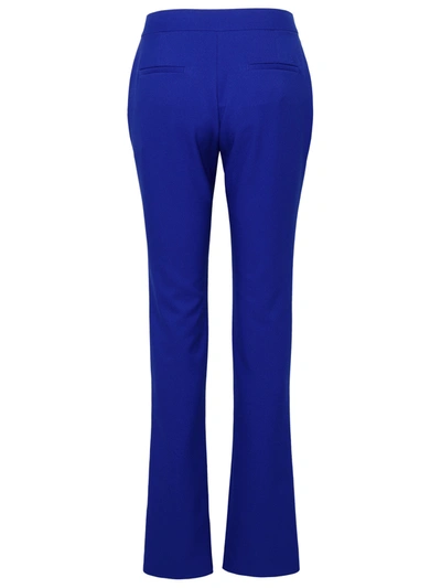 Shop Off-white 'tech Drill' Blue Polyester Trousers Woman