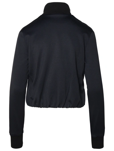 Shop Off-white Black Polyamide Blend Sporty Sweatshirt Woman