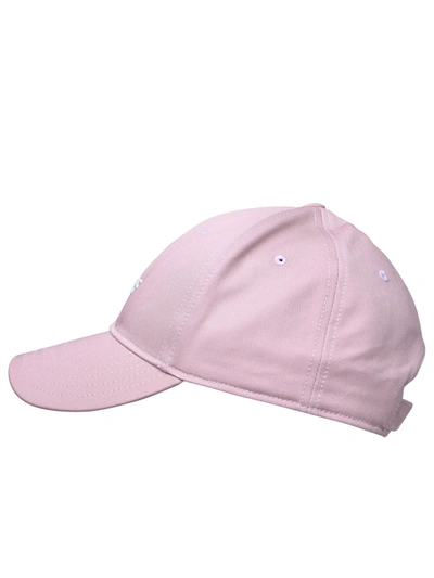 Shop Off-white Woman  Pink Cotton Hat In Multicolor