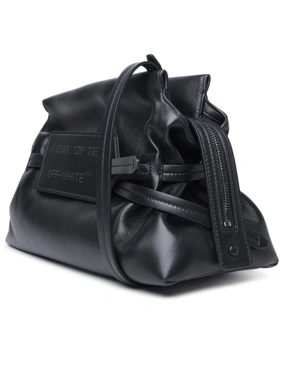 Shop Off-white Woman  Black Calf Leather Bag
