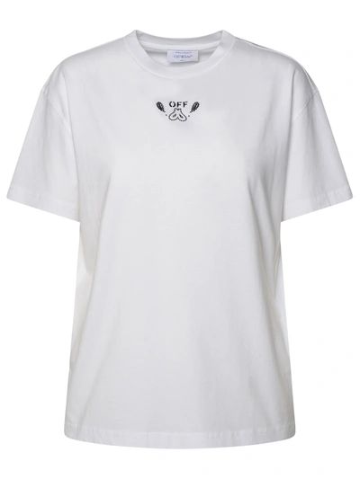 Shop Off-white White Cotton T-shirt Woman