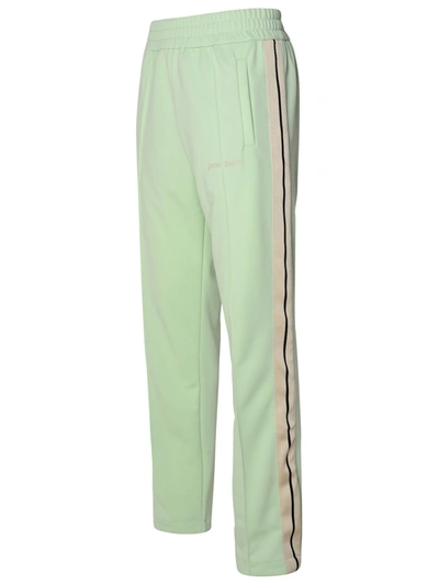 Shop Palm Angels Man  Green Polyester Track Pants